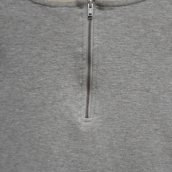 Merona Women's Sweater Gray 3/4 Sleeve Fleece Rounded Hem Size XXL - Picture 3 of 5